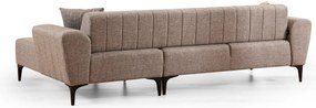 Sofá-Cama de Canto Hamlet – Castanho Claro – 270x140 cm