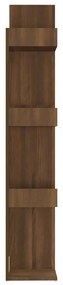 Estante 86x25,5x140 cm derivados de madeira carvalho castanho