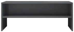 Móvel para TV 100x40x40cm derivados de madeira cinza brilhante