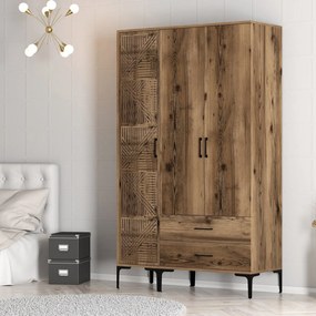 Roupeiro Kumsal PT – Nogueira – 120 x 47,5 x 201,4 cm