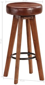 Conjunto de bar 5 pcs 115x56x107 cm madeira maciça