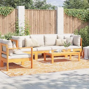 vidaXL Tapete para Outdoor ARAKIL Laranja e Branco 400 × 300 cm
