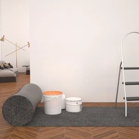 vidaXL Tapete p/ pintor em velo antiderrapante 50 m 180 g/m² cinzento