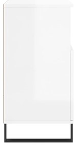 Aparadores 2 pcs derivados de madeira branco brilhante