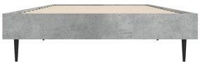 Estrutura de cama 75x190 cm derivados de madeira cinza cimento