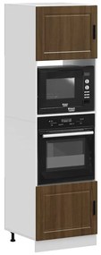 Armários forno 2 pcs Porto derivados madeira carvalho castanho