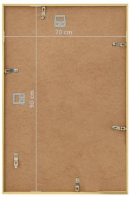 Molduras para parede 5 pcs 70x90 cm MDF dourado