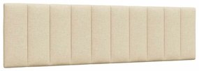 vidaXL Almofadão de cabeceira 180 cm tecido creme
