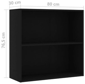 Estante 80x30x76,5 cm derivados de madeira preto