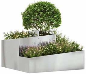 Vaso 80x80x50 cm Aço Galvanizado
