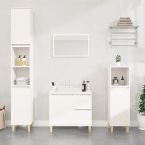 vidaXL Armário de casa de banho 65x33x60cm derivados de madeira branco
