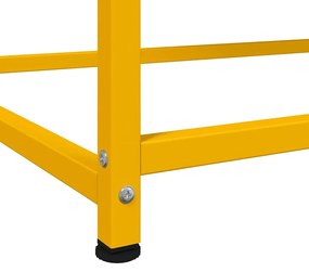 Aparador alto 100,5x39x107 cm aço amarelo mostarda