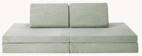 Sofá modular de brincar para crianças em bombazina artesanal Mila