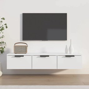 Móvel de TV de Parede Flix com 3 Gavetas de 102cm - Branco - Design Mo