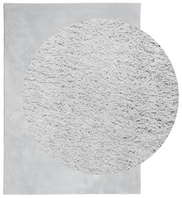 Tapete pelo curto macio e lavável HUARTE 160x230 cm cinzento