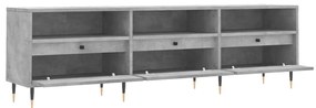 Móvel de TV 150x30x44,5 cm derivados de madeira cinza cimento