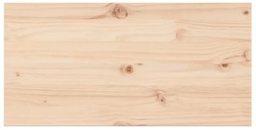 Tampos de mesa retangulares 2 pcs 90x45x2,5 cm pinho maciço