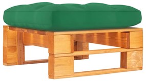 vidaXL Otomana de paletes para jardim pinho impregnado a castanho-mel
