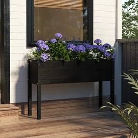 810837 vidaXL Vaso/floreira de jardim 110x31x70 cm pinho maciço
