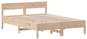 Cama sem colchão 135x190 cm madeira de pinho maciça