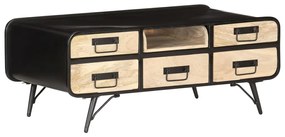vidaXL Mesa de centro 100x50x40 cm madeira de mangueira maciça