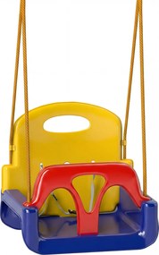 Outsunny Balanço Infantil 3 em 1 para Interior e Exterior, Corda Ajustável e Cinto de Segurança, Idade 9-36 Meses, Azul | Aosom Portugal