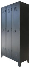 vidaXL Cacifo estilo industrial em metal 90x45x180 cm
