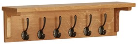 vidaXL Bengaleiro 60x16x16 cm madeira de carvalho maciça
