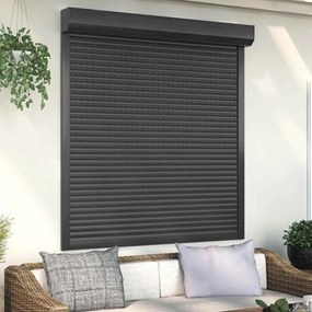 vidaXL Persiana de enrolar em alumínio 140x150 cm antracite