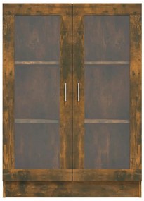 Vitrine 82,5x30,5x115 cm derivados de madeira carvalho fumado