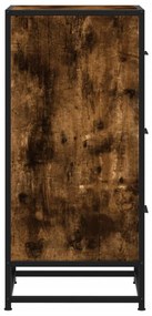 Aparador 35,5x35x76 cm deriv. de madeira/metal carvalho fumado