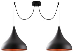 Candeeiro de Teto Berceste – Preto – Diâmetro 131 cm x Altura 127 cm