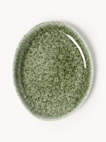 Pratos de pequeno-almoço artesanais com forma orgânica Macey, conjunto de 4