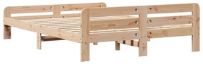 Cama sem colchão 140x200 cm madeira de pinho maciça
