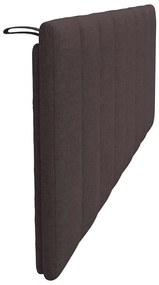 Almofadão de cabeceira 160 cm tecido castanho-escuro