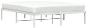 Estrutura de cama 140x200 cm metal branco