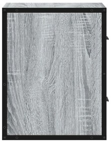 Mesa de cabeceira de parede 40x31x39,5 cm cinzento sonoma