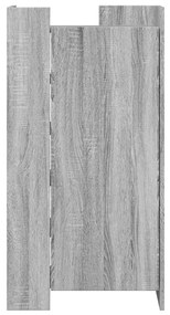 Sapateira 52x37,5x100 cm derivados de madeira cinzento sonoma
