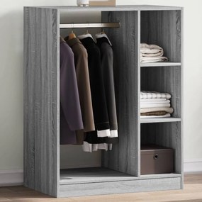 vidaXL Roupeiro 77x48x102 cm derivados de madeira cinzento sonoma