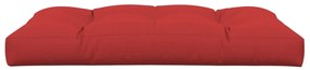 Almofadão para sofá de paletes 120x80x12 cm tecido vermelho
