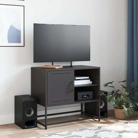 Móvel de TV 68x39x60,5 cm aço preto