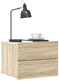 Mesa de cabeceira 40x30x30 cm contraplacado carvalho sonoma