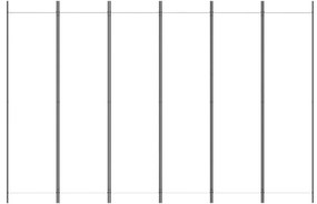 Biombo com 6 painéis 300x200 cm tecido branco