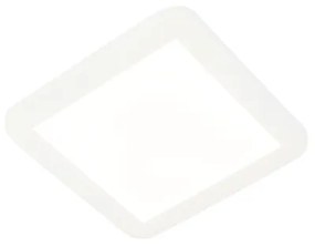 Candeeiro de tecto branco 22,5 cm com LED 3 passos regulável IP44 - Steve Moderno