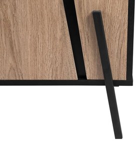 Móvel de TV com 1 gaveta e 2 portas em madeira clara BLACKPOOL Beliani