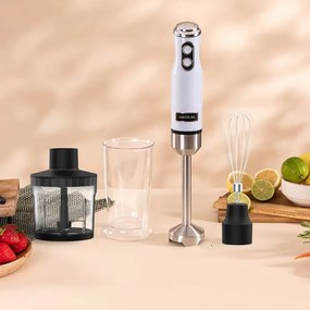 Varinha mágica retro Power RetroBlue 1200MAX Cream&Crush com 1200 W de potência máxima, lâmina de 4 dentes com revestimento de titânio preto e velocid