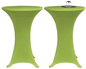 Capa extensível para mesa 4 pcs 70 cm verde