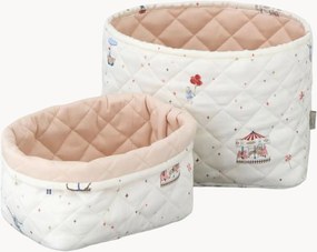 Cestos em algodão orgânico para crianças Carousel, conjunto de 2