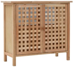vidaXL Armário para lavatório em madeira de nogueira maciça 66x29x61cm