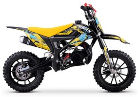MINI MOTO PARA CRIANÇAS MiniCross Roan 709 gasolina 49cc 4.5CV AMARELA
